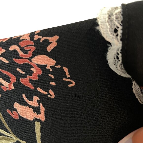 Christy Dawn The Sebastian Floral Short Sleeve Midi Dress Thulian Garden Size S - Picture 6 of 12